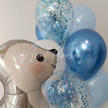 Набор шаров «Зайчик в Облаках»